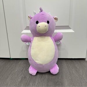 Squishmallows HugMees Dina the Purple Dragon